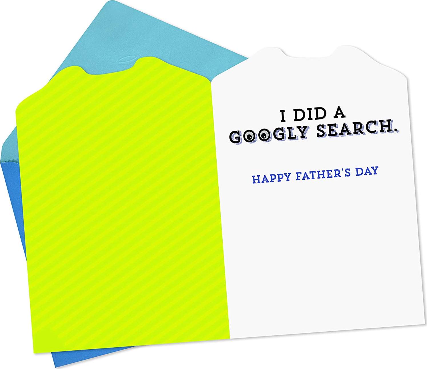 Hallmark, Hallmark Dog with Googly Eyes Cute Father's Day Greeting Card