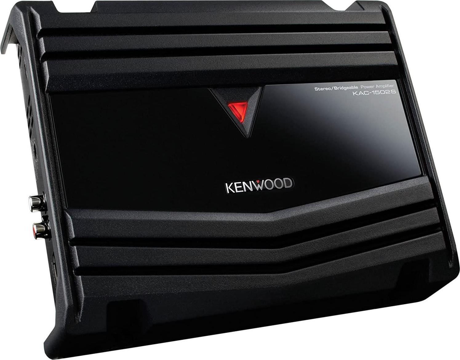 KENWOOD, Kenwood 500W 2 Channels Dual Performance Standard Series Stereo Power Car Amplifier with Gravity Magnet Phone Holder Bundle