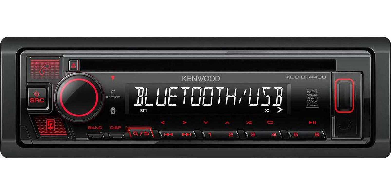 KENWOOD, Kenwood Car Audio Kenwood KDC-BT440U CD/USB-Receiver with Built-in Bluetooth