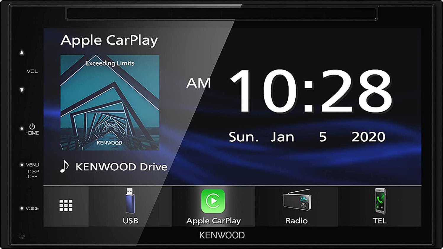 KENWOOD, Kenwood DDX57S 6.8 Digital Media Receiver with Apple CarPlay and Android Auto