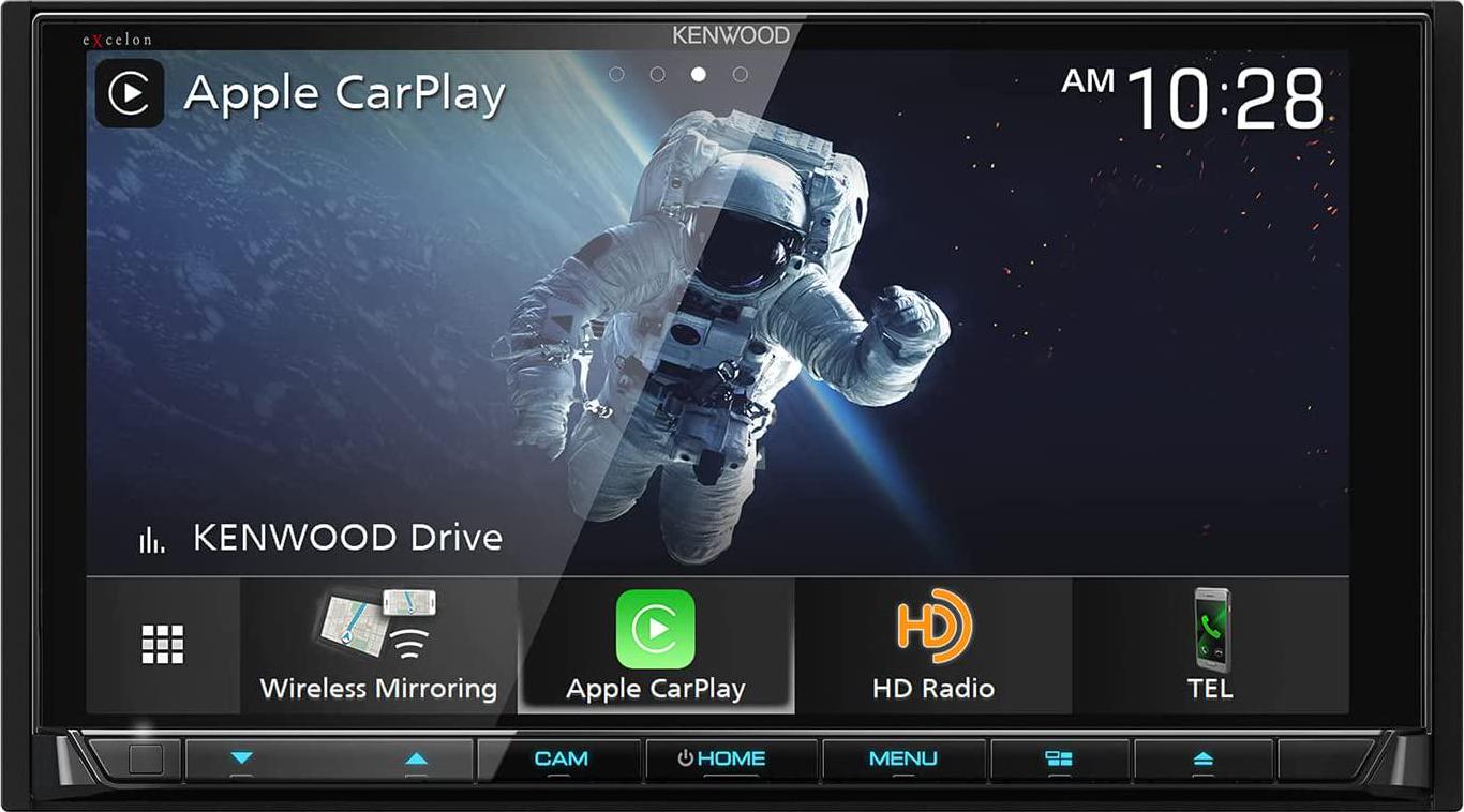 KENWOOD, Kenwood DDX9907XR 6.8 CD/DVD Receiver w/ Apple CarPlay and Android Auto